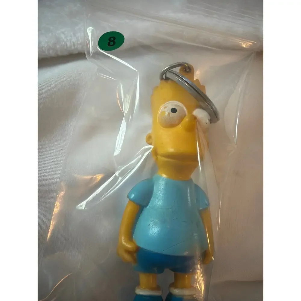 Vintage Bart Simpson Keychain Figure Matt Groening 1990 20th Century Fox 4